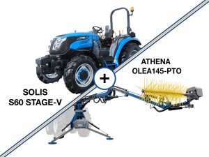 Τρακτέρ ημι-στάνταρτ | 4x4 | 3067cc | SOLIS S60 Stage V + ATHENA OLEA145-PTO - COMBO SALES