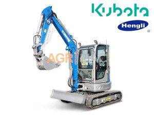 Μίνι εκσκαφέας με καμπίνα A/C 4T, Kubota Diesel, με περιστροφή στην μπούμα, πλαϊνούς μοχλούς χειρισμού και γραμμή σφύρας EB40C-PRO