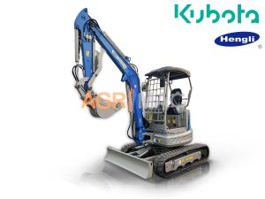 Μίνι εκσκαφέας 4T, Kubota Diesel, με περιστροφή στην μπούμα, πλαϊνούς μοχλούς χειρισμού και γραμμή σφύρας EB40-PRO
