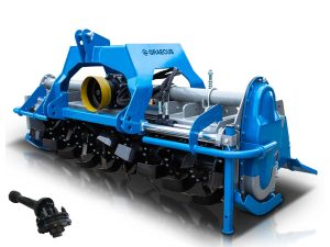 Φρέζα βαρέως τύπου, γραναζωτή, σαζμάν 4 ταχυτήτων, με υδραυλική μετατόπιση για μεσαία τρακτέρ Solis, LS, Landini, New Holland- επιφάνεια εργασίας 220cm