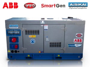 Γεννήτρια πετρελαίου τριφασική κλειστού τύπου με βάση, υδρόψυκτη με αυτόματο πίνακα μεταγωγής GD15