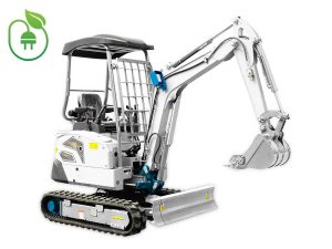 Μικρός ερπυστριοφόρος εκσκαφέας 2.0T, ηλεκτρικός, με περιστροφή στην μπούμα, πτυσσόμενες ερπύστριες, πλαϊνούς μοχλούς χειρισμού και γραμμή σφύρας EB20E-PRO Lithium