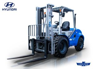 Κλάρκ 3.5Τ Hyundai STAGE V 4×4 Off-Road diesel | Duplex 3000mm | υδραυλική πλάγια μετατόπιση | πιρούνια 1220mm FD35V-4WD Off-Road Hyundai