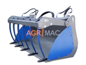 Κουβάς με αρπάγη κροκόδειλο 1400mm με 2 μπουκάλες και Eurohitch για σύνδεση σε φορτωτή, διαβολάκι, τρακτέρ με φορτωτή EHBC140