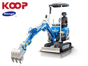 Μικρός ερπυστριοφόρος εκσκαφέας 1T, Diesel, με περιστροφή στην μπούμα, πτυσσόμενες ερπύστριες και γραμμή σφύρας EB10-XL