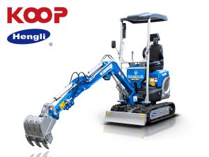 Μικρός ερπυστριοφόρος εκσκαφέας 1T, Diesel, με περιστροφή στην μπούμα και γραμμή σφύρας EB10-BOOM