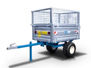 Τρείλερ για τρακτέρ με μηχανική ανατροπή 600kg και γαλβανιζέ παραπέτα MT600-M