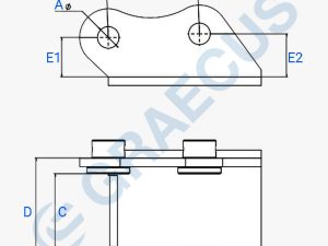 Ταχυσύνδεσμος παρελκομένων για εκσκαφέα EB15/EB16/EB17/EB20, EB15QUICK