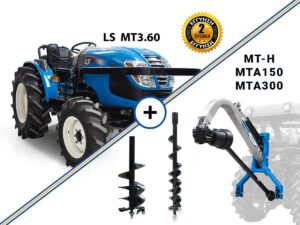 LS MT3.60 ROPS 72hp δενδροκομικό αμπελουργικό καινούριο τρακτέρ συνδιασμός με GRAECUS Τρυπάνι MT-H και δυο αρίδες MTA150&300
