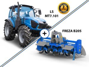 LS MT7.101 122HP 4WD 3595cc κινητήρας Iveco τρακτέρ Standard συνδιασμός με GRAECUS FREZA B205