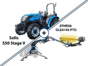 Τρακτέρ ημι-στάνταρτ | 4x4 | 3067cc | SOLIS S50 Stage V + ATHENA OLEA145-PTO - COMBO SALES