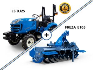 LS XJ25 30HP 4WD 1318cc 3 κύλινδρο δενδροκομικό αμπελουργικό τρακτέρ συνδιασμός με GRAECUS FREZA E105
