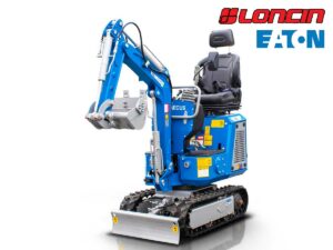 Μικρός ερπυστριοφόρος εκσκαφέας 700kg, βενζίνη, με γραμμή σφύρας EB07-BOOM