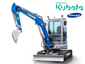 Μίνι εκσκαφέας με καμπίνα A/C 4T, Kubota Diesel, με περιστροφή στην μπούμα, πλαϊνούς μοχλούς χειρισμού και γραμμή σφύρας EB40C-PRO