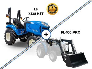 LS XJ25HST 30HP 4WD 1318cc 3 κύλινδρο δενδροκομικό αμπελουργικό τρακτέρ συνδιασμός με μπροστινό κουβά FL400pro
