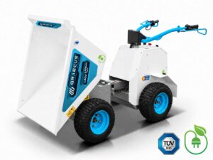 Hλεκτρικό μίνι ντάμπερ σπαστό | 4x4 4WD | Με ωφέλιμο φορτίο 300kg | Ισχύς κινητήρα 3000W/48V | Μπαταρία λιθίου 48V 32Ah | Hλεκτρική ανατροπή | Ελαστικά Χλοοτάπητα