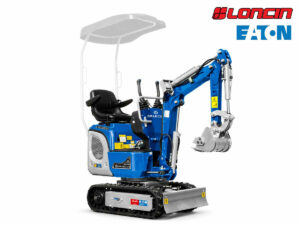 Μικρός ερπυστριοφόρος εκσκαφέας 700kg, βενζίνη, με γραμμή σφύρας EB07-BOOM