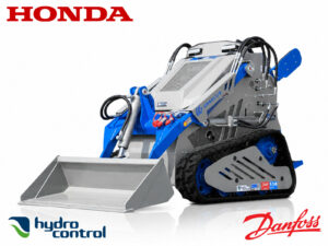 Ερπυστριοφόρος μίνι φορτωτής με Honda GX690 V-Twin, ταχυσύνδεσμο παρελκομένων, 3 αντλίες, DANFOSS Δανίας και ψυγείο υδραυλικού λαδιού.